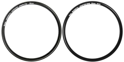 Kase DIY Adapter Kit Converts Conventional Screw-in Filter to Magnetic (55mm) 55mm