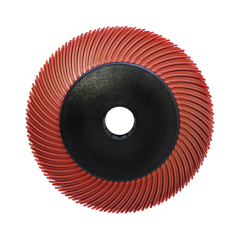 [Australia - AusPower] - Radial Bristle Brush, 6 in x 1/2 in x 1 in, 220#, 10 Piece with Adapte 6" WIth 220# RED 1SET 
