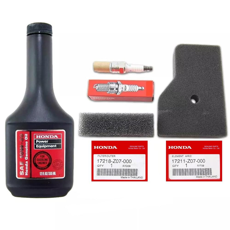 [Australia - AusPower] - Honda EU2000i / EU2200i / EB2000I Generator Tune-Up Kit - Includes 17211-Z07-000 Air Filter, 17218-Z07-000 Outer filter, 98056-55777 Spark Plug and 08213-10W30 12oz Bottle of 10W-30 Oil 