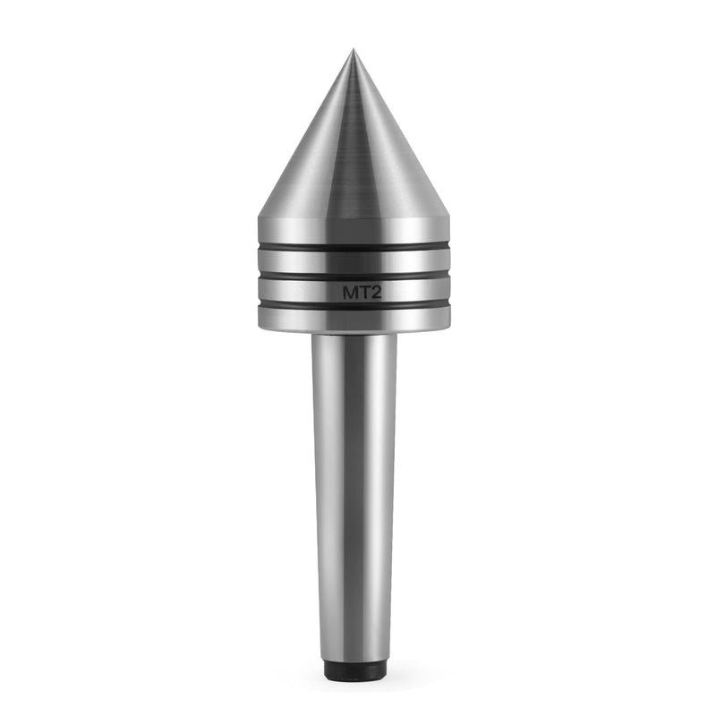 [Australia - AusPower] - MT2 Heavy Duty Live Tailstock Center - Precision Hardened Morse Taper #2 Lathe Tailstock Center for Metal Wood Turning, Milling, Drilling - CNC Compatible(MT2) MT2 