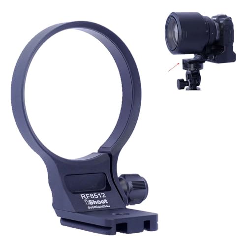 iShoot Lens Collar Tripod Mount Ring Compatible with Canon RF 85mm F1.2L USM DS, RF 85mm F1.2L USM, Support Vertical Shoot, Arca-Swiss Fit Quick Release Plate Bracket for Arca Fit Clamp & Stabilizer