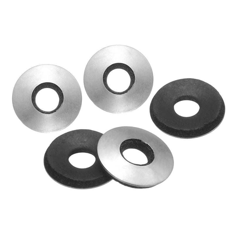 [Australia - AusPower] - uxcell 60Pcs 1/4" x 5/8" Sealing Washers, 304 Stainless Steel EPDM Bonded Neoprene Rubber Washers for Screws Bolts, Silver&Black 1/4" x 5/8" 60 