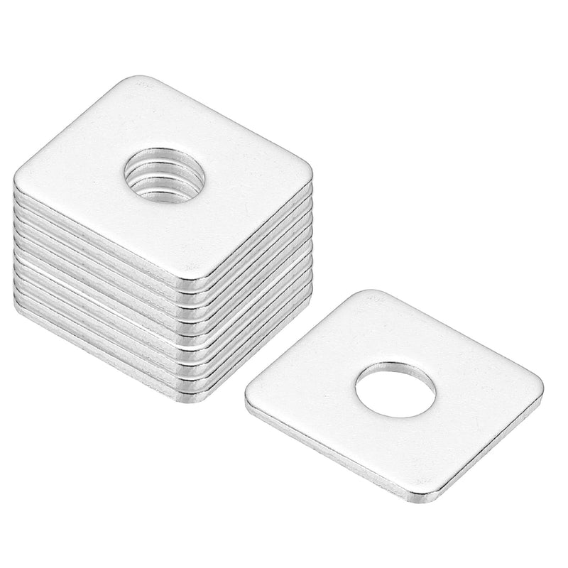 [Australia - AusPower] - PATIKIL M8x25x2mm Square Washers, 24pcs Square Plate Washers Square Strut Washer Bearing Plate 304 Stainless Steel Flat Pad Spacer Hardware Fastener Nut Bolt Gasket M8x25x2 1 