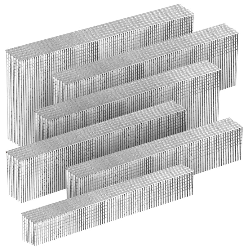 [Australia - AusPower] - 18 Gauge 304 Stainless Steel Brad Nails 6 Sizes 1600-Pack (5/8"+3/4"+1"+1-1/4"+1-1/2"+2"), Assorted Size Project Pack, for Pneumatic, Electric 18GA Brad Nailer Gun (304 Stainless Steel-1600) 