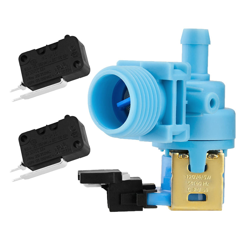 [Australia - AusPower] - (𝟐𝟎𝟐𝟓 𝐍𝐞𝐰) W10327249 Dishwasher Water Inlet Valve & W10195039 Dishwasher Float Switch Assembly Compatible with Whirlpool KitchenAid Kenmore Maytag Dishwasher 3 PCS 