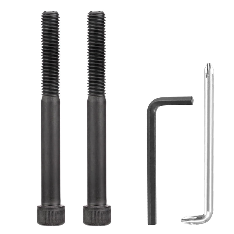 [Australia - AusPower] - Alloy Steel Arm Bolts for Herman Miller Aeron Chair Replacement Kit, with Hexagon Spanner - 2 Pack(Black) 