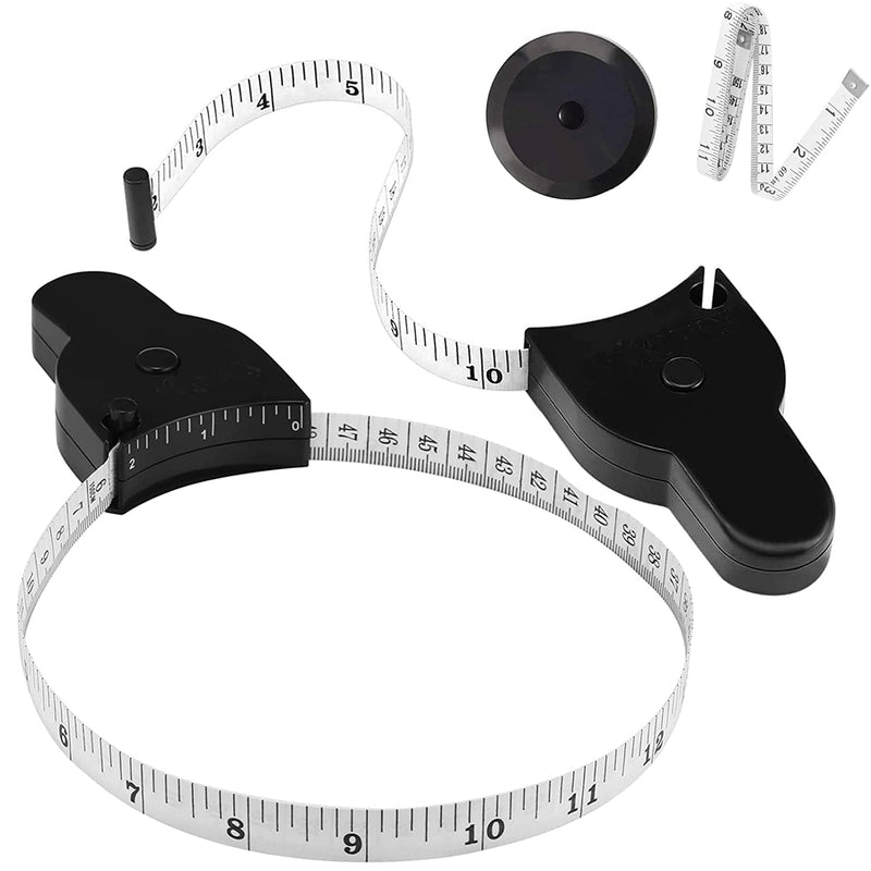 [Australia - AusPower] - Automatic Telescopic Tape Measure, Body Measure Tape 60 inch (150cm), Self-Tightening Retractable Measuring Tape for Body Accurate Way to Track Weight Loss Muscle Gain by One Hand, 4 Pcs 