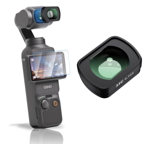 JJC Wide Angle Lens for DJI Osmo Pocket 4 3 / Xtra Muse,Widen Lens View