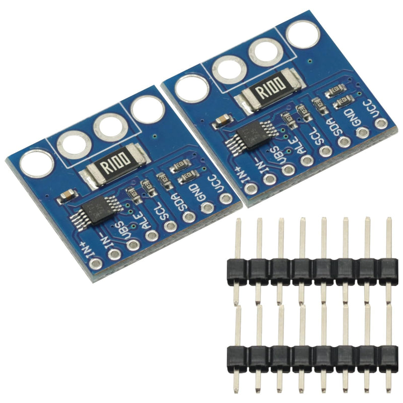 [Australia - AusPower] - 2Pcs INA226 IIC I2C Interface Bi-Directional Current Sensor Current/Power Monitoring Sensor Module for Arduino 