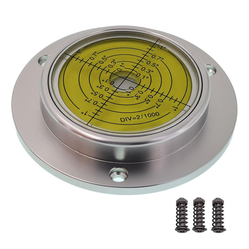 [Australia - AusPower] - Universal level horizontal bubble water level bubble high precision small straight through 90 * 17mm mounting hole (6 'Silver Brown) 6 'Silver Brown 