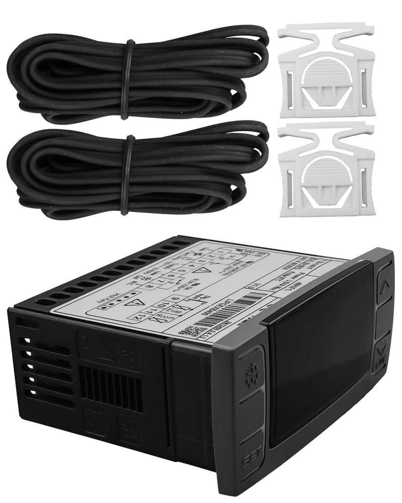 [Australia - AusPower] - XR06CX-4N1F1 Temperature Controller for 120V 50-60HZ Commercial Refrigerators Freezer Includes Temperature Sensor Probes and Clasp 