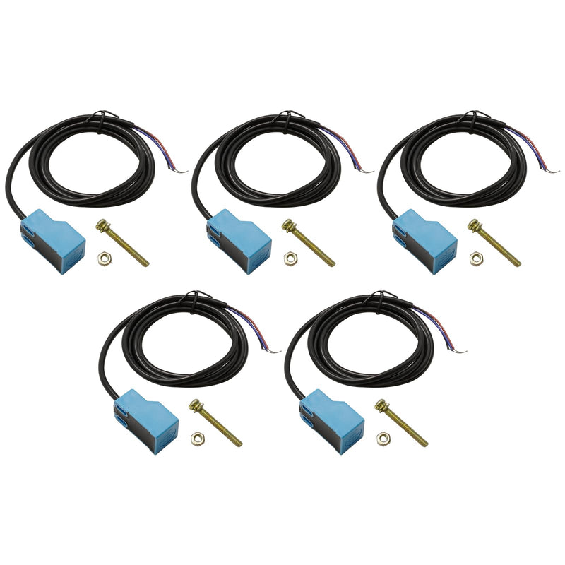 [Australia - AusPower] - 5Pcs SN04-P2 NC Normal Close PNP Inductive Proximity Sensor Switch Detector, 4mm 3 Wire DC 10-30V, Replace for Object Detection Motion Sensing 