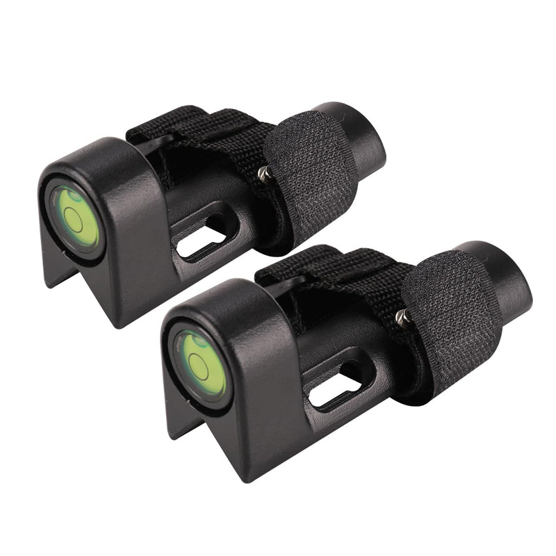 [Australia - AusPower] - MOETER Adjustable Grade Rod Level - 2-Pack Aluminum Leveling Tool with 40' Bubble for Surveying & Construction (Fits 1"-1.25" Rods) 