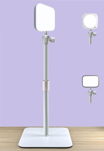 Tabletop Stand Light Holder Compatible with Logitech Litra-Glow-Light and Elgato Key-Light-Neo