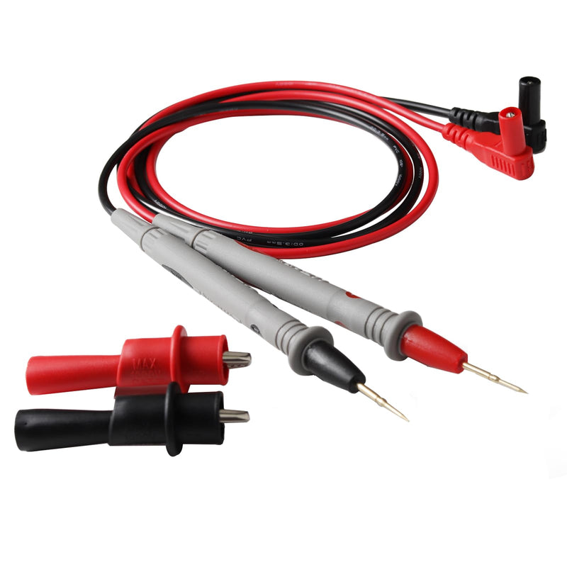 [Australia - AusPower] - Digital Multimeter Test Leads, 2PCS Crocodile Clips, Professional Probe Kit with Banana Plugs 