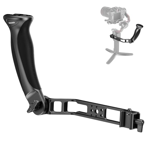 NEEWER Basic Adjustable Gimbal Sling Handle Grip Compatible with DJI Ronin RS4Mini RS4 RS4Pro RS3 Mini RS 3 Pro RS2 RSC 2 Stabilizer, Ergonomic Handgrip Low Angle Shots Accessories Expansion, CA143