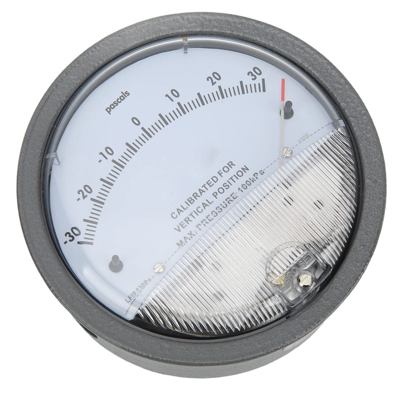 [Australia - AusPower] - Differential Pressure for HVAC Room and Industrial Use with Pointer Display Accurate Vacuum and Pressure Detection Aluminum Construction for Durability 