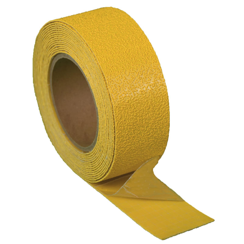 Reflective Pavement Marking Tape Slip-Resistant and Durable, Heavy-Duty Rubber Base for Outdoor Applications, Perfect for Driveways, Walkways, and Parking Areas (Yellow, 2 Inch X 18 Feet) Yellow