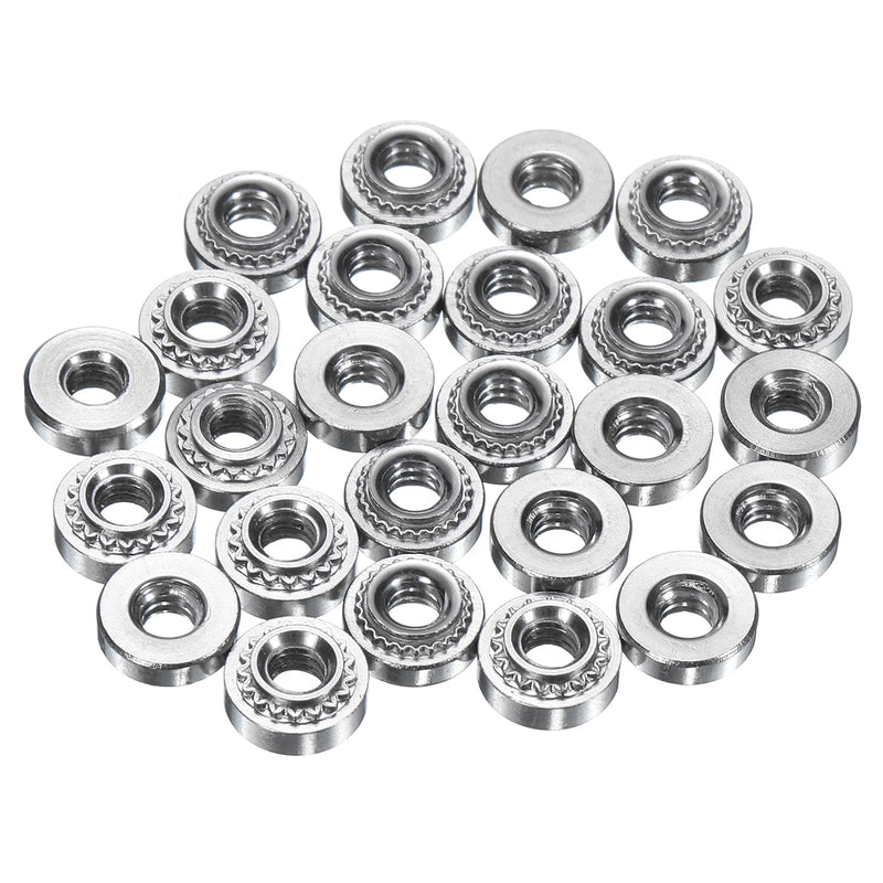 [Australia - AusPower] - uxcell 25Pcs Self-Clinching Nuts, #4-40 x 0.11 304 Stainless Steel Pressure Rivet Nut Mounting Hardware Fastener for Construction Industry #4-40 x 0.11" 25 