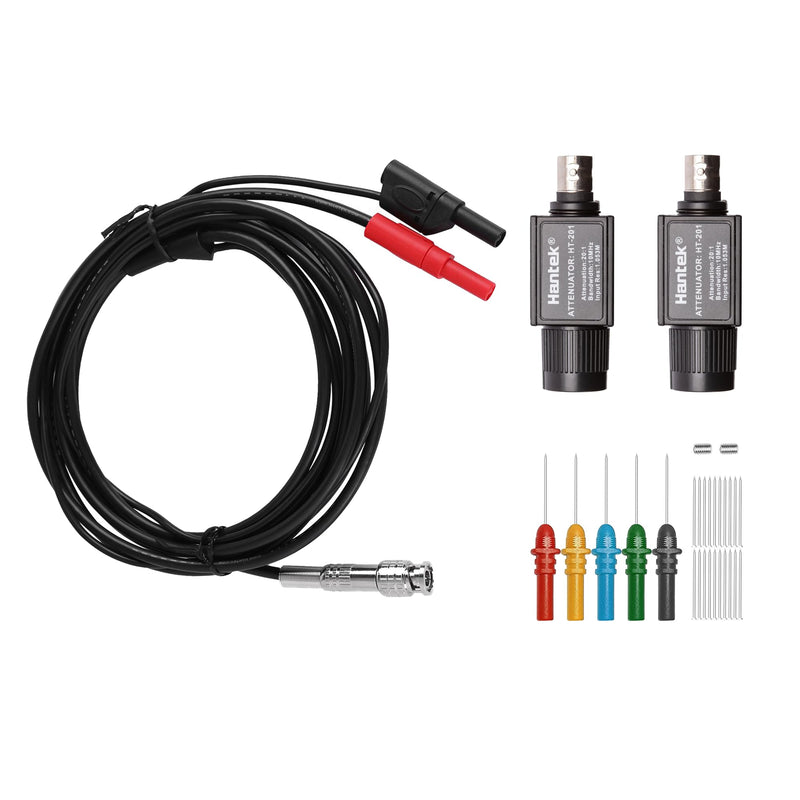 [Australia - AusPower] - Hantek Oscilloscope Accessory Set 20:1 Attenuator with Auto Test Leads and Acupuncture Probe for Automobile Measurement(201x 2+30A+307) HT30A+201*2+307 