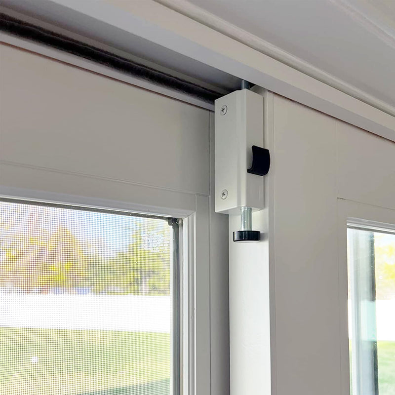 Gliding Patio Door Auxiliary Foot Lock Compatible with Andersen OEM Part #1997301 (1978 to Present), 2-13/16" Mounting Hole Centers, White Diecast