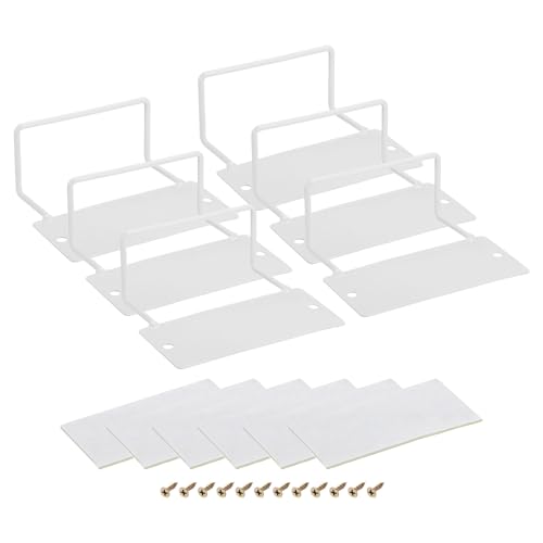 QUARKZMAN Pack of 6 Mattress Slip Stop, Mattress Holder Latch, Mattress Holder, Non-Slip Mattress Stopper to Prevent Slipping, 4.7 inches L x 3.7 inches W x 2 inches, White | Matratzenhalterung Riegel Matratzenhalter rutschfeste Matratzenstopper zur Ve...