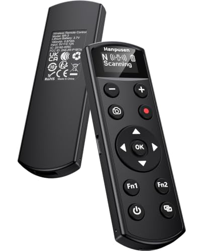 for Nikon Camera Remote Control, Hanpusen Rechargeable Wireless Shutter Release with OLED Screen for Nikon Z6 III/Zf/Z5II/Z50/Z50 II/ZR/Z fc/P1000/P1100/P950/A1000/Z6 II/Z30/Z5/Z7 II, Replace ML-L7