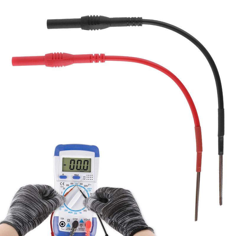 [Australia - AusPower] - 2 Pack Back Probe Kit, Flexible Spoon Back Probes Automotive Bendable Multimeter Test Pins Compatible with 4 mm Banana Plugs Accessories for Car Electrical Diagnostics, Multimeter Testing 