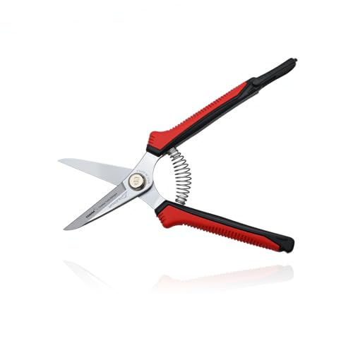 TONMA JP 7.5-inch pruning scissors with sharp blades for precise garden snipping