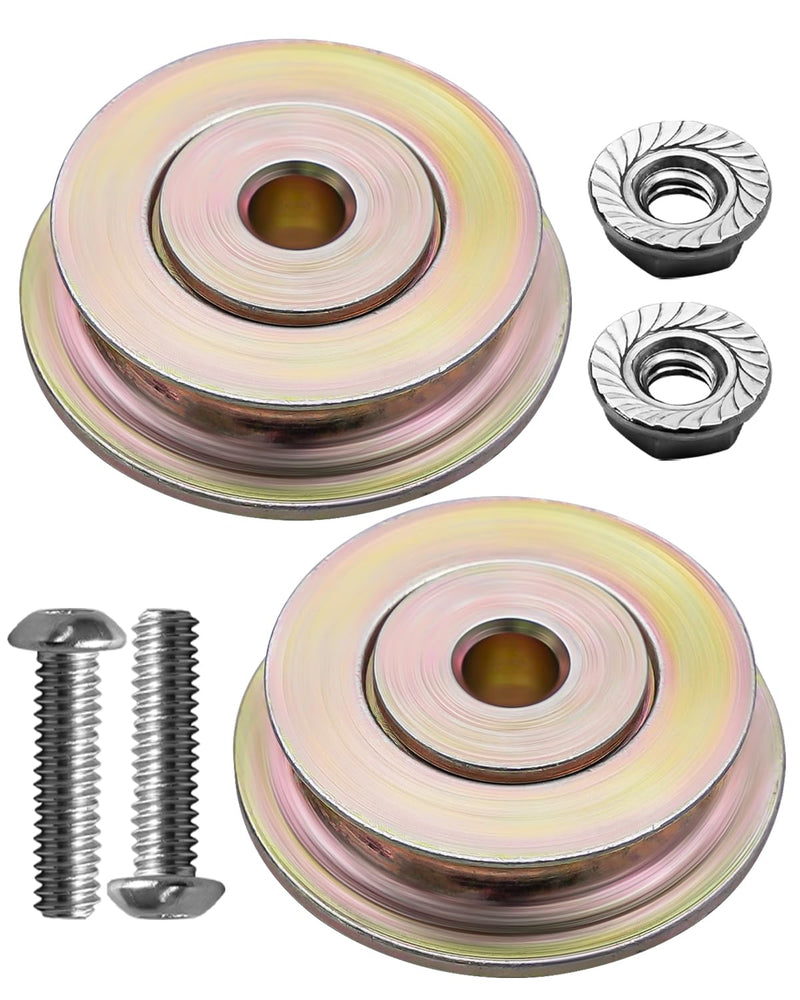 [Australia - AusPower] - (2 Pcs) Cut Off Flange Track Bearing Kit Compatible with Tapco Pro & max Siding Brake, 12334 Rollers 12364 Screws and 10094 Lock Nuts, Alloy Steel Brake Parts 