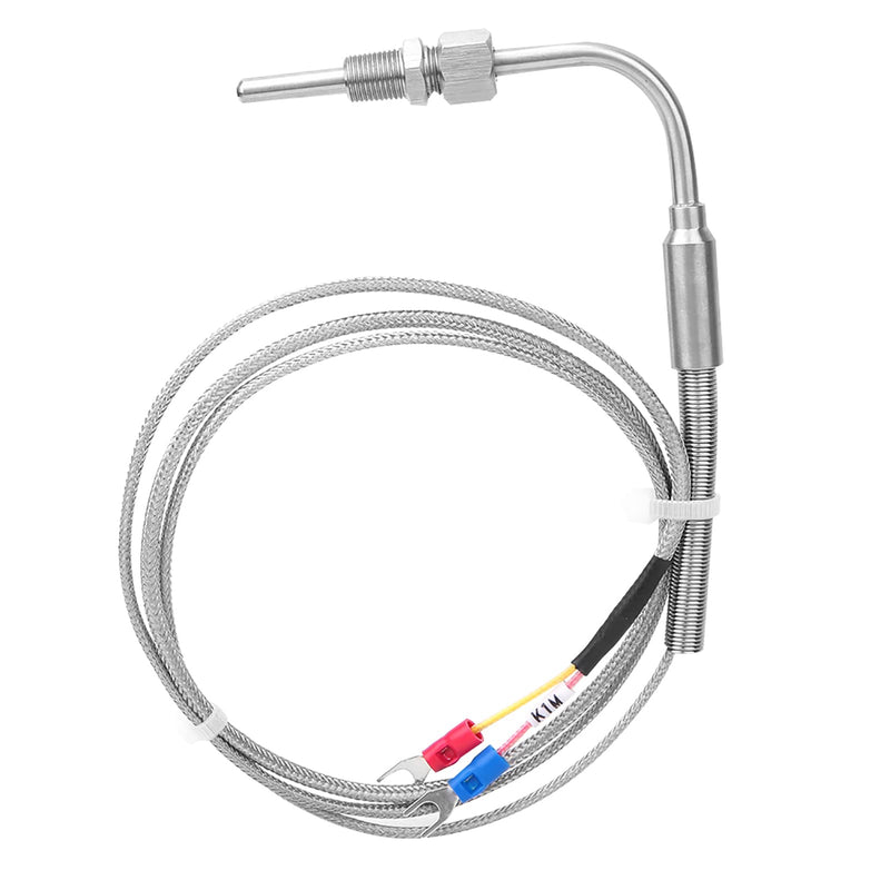 [Australia - AusPower] - K Type Thermocouple Probe, PT 1/8 Thread Temperature Sensor, Temperature Probe, Measuring Range of 0-1250 ℃, with 1 M Cable 