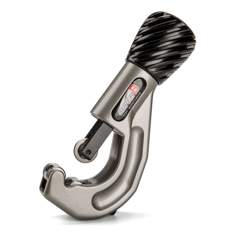 Super B Tubing Cutter- Pipe Cutter Tool 1/4"-1-1/2"OD -Copper, Aluminum, Brass Stainless Steel and Plastic Tubing Quick-Acting Cutter with Replacement Wheel and Deburring Tool (TB-1917)