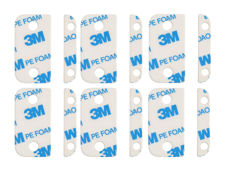 [Australia - AusPower] - Adhesive Replacement Strips for Ring Contact Sensor 2nd Gen - Pre-Cut Double-Sided Tape 6-Pack (6 Sensor & 6 Magnet Pads), No Cutting Needed, Secure Mounting for Door/Window Alarm Systems (6-Pack) 