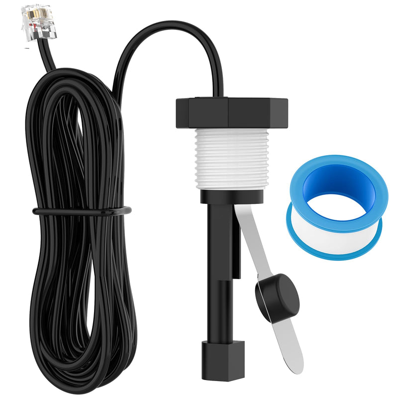 Flow Switch, GLX-FLO-RP for Hayward Goldline Aquarite Salt System Metal Pool Flow Sensor Suitable Hayward Salt Cell and Chlorine Generator with 15ft Cable