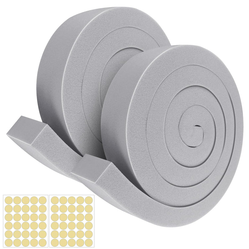 [Australia - AusPower] - AC Window Seal Kit with Adhesive - 2Pcs Gray Foam Insulation Strips 2"x1"x6.5Ft,Air Conditioner Foam for Window Units, Energy Saving & Dustproof 2''x1''x6.5ft-2pcs 