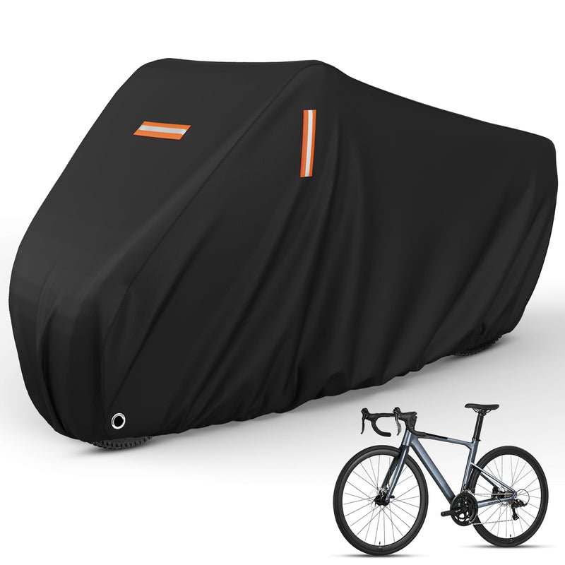 [Australia - AusPower] - Bike Cover for 1 Bike,600D Heavy Duty Waterproof &Tear Resistant Bicycle Covers with Lock Hole for Mountain Road Bike/Ebike,79 ''L x 28''W x 43''H L-1 Bike 