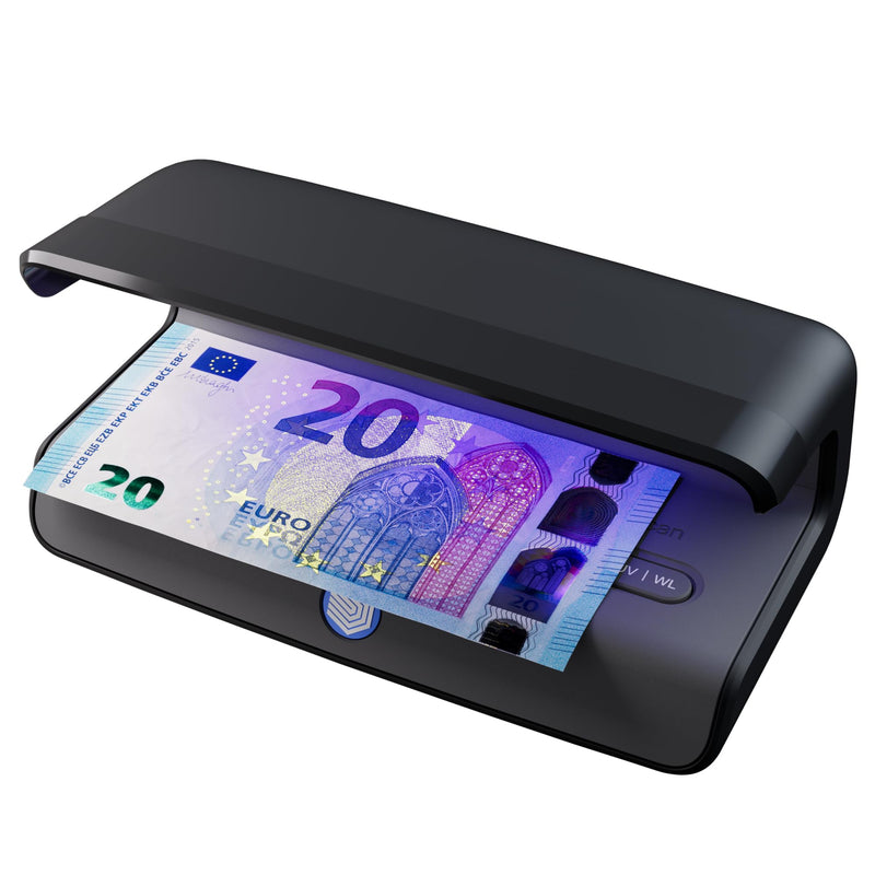 Safescan 75 LED UV Banknote Checker, Counterfeit Money Checker for Banknotes | UV & White Light Money Checker - Quick Checking of Banknotes - UV Note Checker - Checks Credit Cards & ID Cards Safescan 75 LED Money Checker