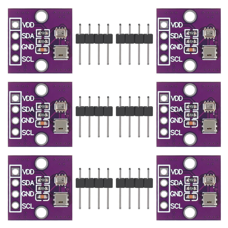 [Australia - AusPower] - 6pcs AHT20+BMP280 Temperature Humidity Air Pressure Module High-Precision Digital Temperature and Air Pressure Sensor 