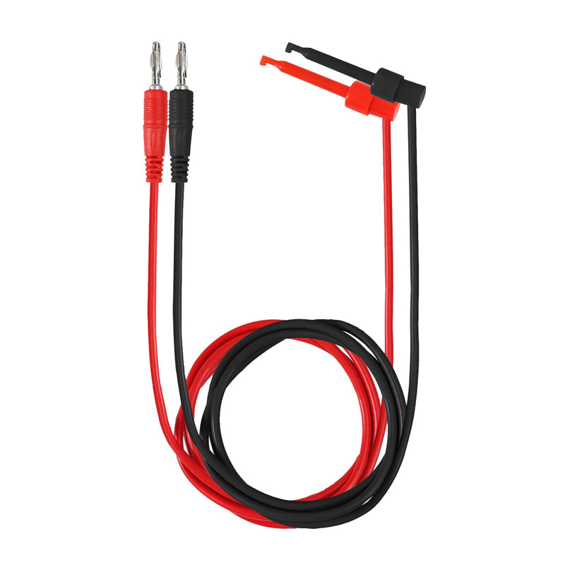 [Australia - AusPower] - DIANN 2pcs Banana Plug to Test Hook Clips Test Lead Cable Line Wire 4mm Banana Plug for Multi-Meter Electrical Test Jumper Wire 1m/3.3ft Electrical Connector 