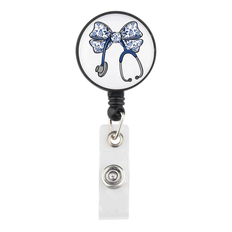 [Australia - AusPower] - Lywjyb Birdgot Stethoscope Badge Reel Medical Assistant Graduation Gift Medical Doctor Nurse Gift (Stethoscope Badge) 