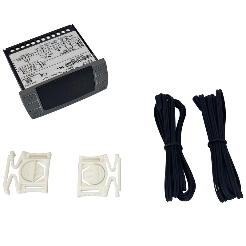 [Australia - AusPower] - for Dixell XR06CX-4N1F1 Temperature Controller Fit for 120V 50-60hz Commercial Refrigerators/Freezer, with Temperature Sensor Probes & Clasp 