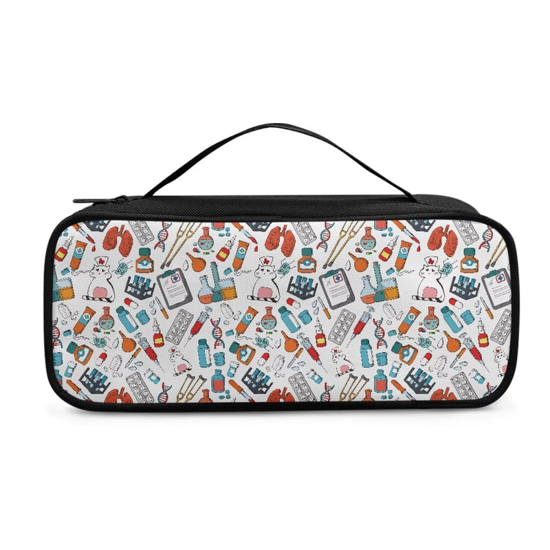 [Australia - AusPower] - Nurse Cat Stethoscope Case with Handle & Mesh Pockets Lightweight Stethoscope Carrying Bag Organizer for Nurse Accessories Shockproof Protectors Nurse Cat 