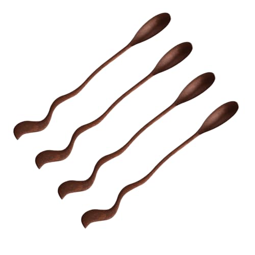 7.08-Inch Vintage Coffee Spoon, Hand-Forged Antique Copper Spoon, Suitable for Stirring Coffee, Milk, And Cocktails (4) 4