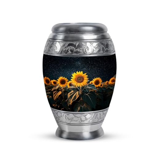Sunflower Urn - Keepsake Cremation Urns for Human Ashes Men - 3" Small Urn Sunflower-2 3 Inch