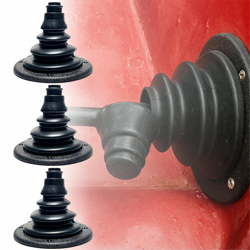 Boat Motor Well Cable Boot - Rigging Steering Protect for Marine Yacht Kayak Electrical Wire Organize, Fuel Lines Diameter 4 7/10" Black-3Pcs
