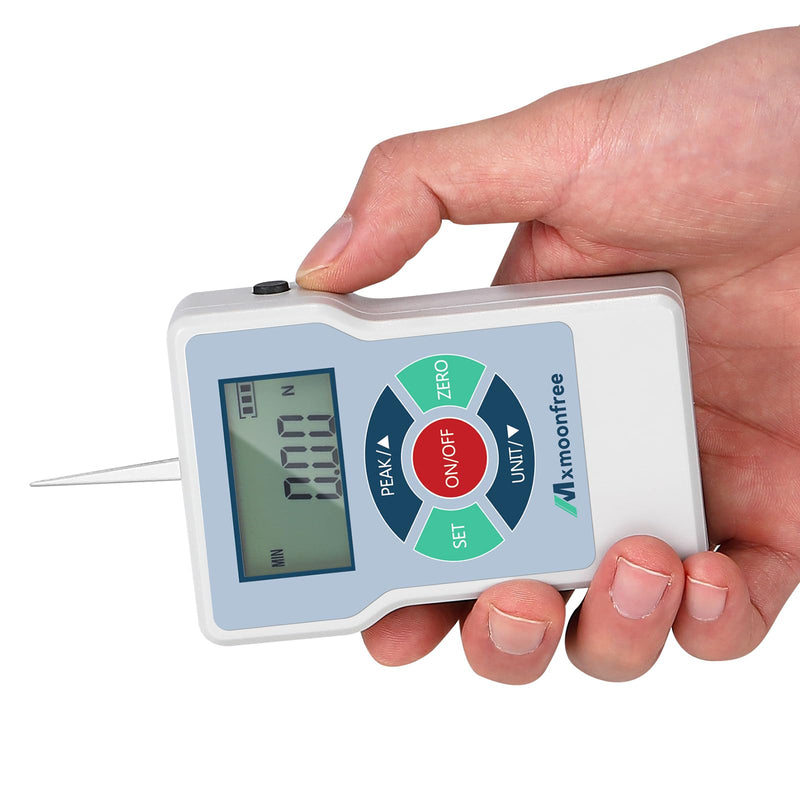 [Australia - AusPower] - Mxmoonfre 20N Digital Tension Gauge with LCD Display, High-Precision 0.01N Force Meter, 5-Unit Conversion (N/kg/lb/oz/g), Ergonomic Lightweight Design for Industrial & Home Use, ETL-20N 