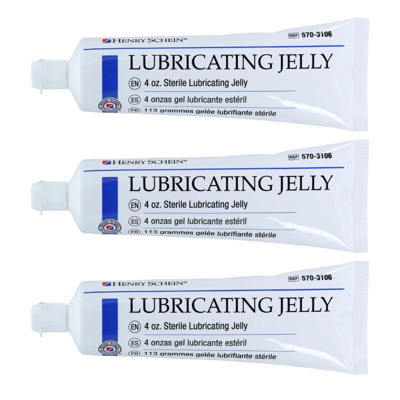 [Australia - AusPower] - Sterile Lubricating Jelly – 4 oz Flip-Top Tubes, 3-Pack – Water-Soluble, Non-Greasy Formula for Medical and Personal Use, Easy Dispensing and Application 1 Count (Pack of 3) 