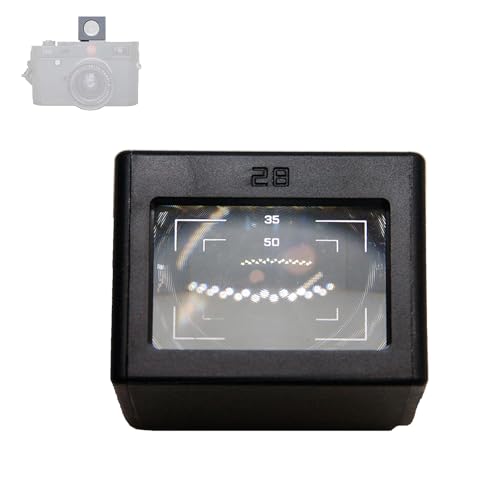 Camera External Optical Waist Level Viewfinder, 28mm Optical Waist-Level Viewfinder, with 35/50 Frame or 40 Frame, Boot Foot Left - Right Offset Adjustable (28mm(35/50 Frame)) 28mm(35/50 Frame)