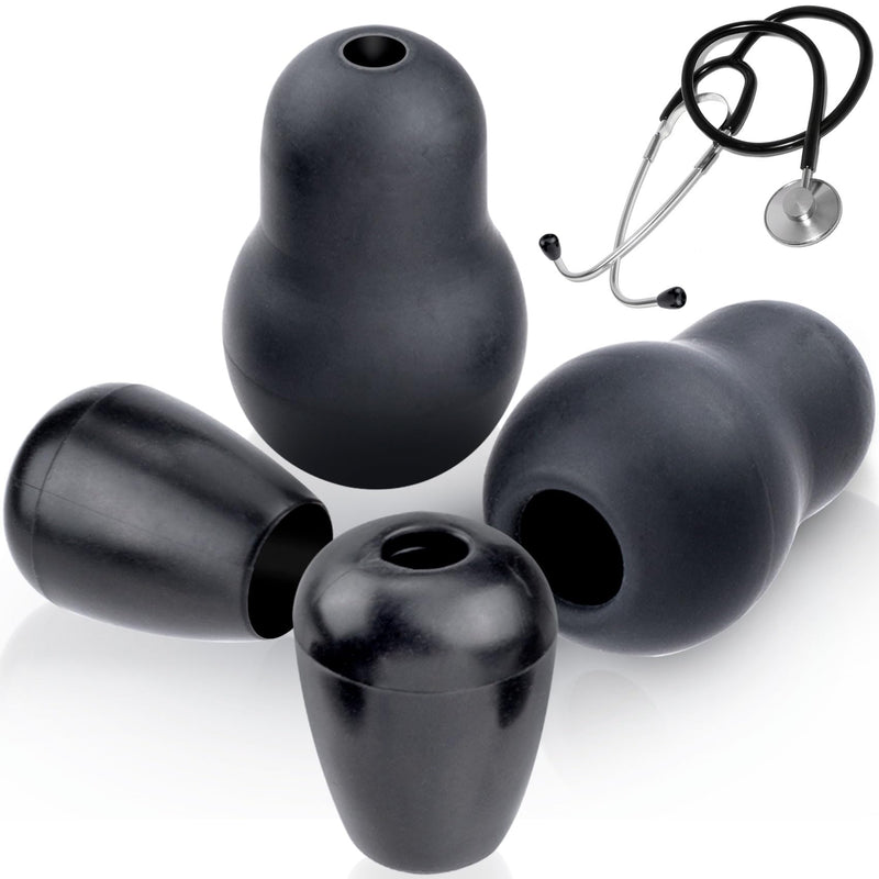 [Australia - AusPower] - 8Pcs Silicone Stethoscope Ear Tips Replacement Compatible with Littmann Stethoscopes, Small/Medium Stethoscope Ear Plugs, Soft Stethoscope Earpieces Replacement for Cardiology IV Parts 