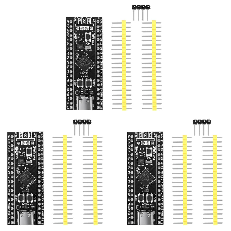 3 x STM32F411 Development Board, STM32F411CEU6 STM32F4 Learning Board, Support for MicroPython/Programming